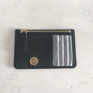 New With Tags! Tory Burch Walker Top-Zip Card Case